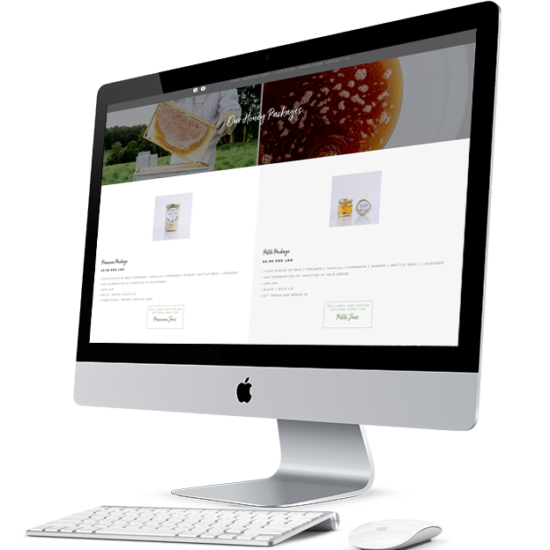 Wedding Honey Small Business Web design melbourne confetti Design