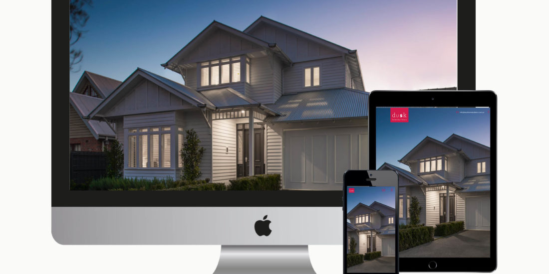 confetti design small business web design portfolio dusk home builders