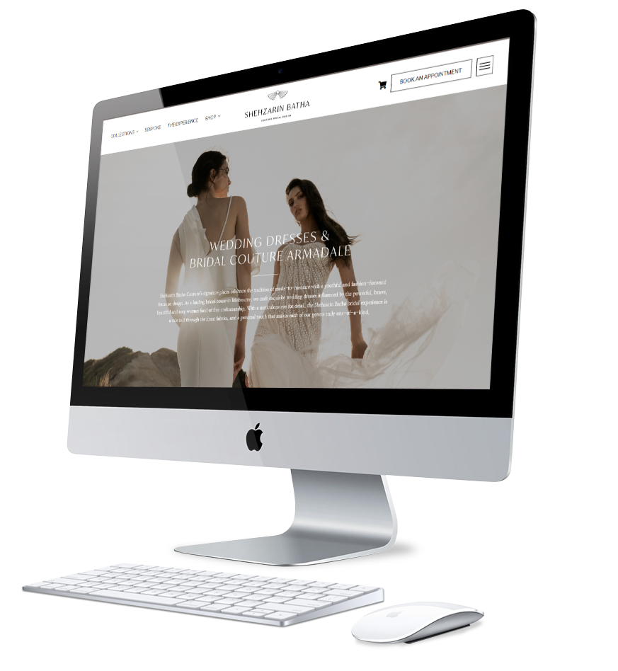 Wedding Ecommerce website design Melbourne