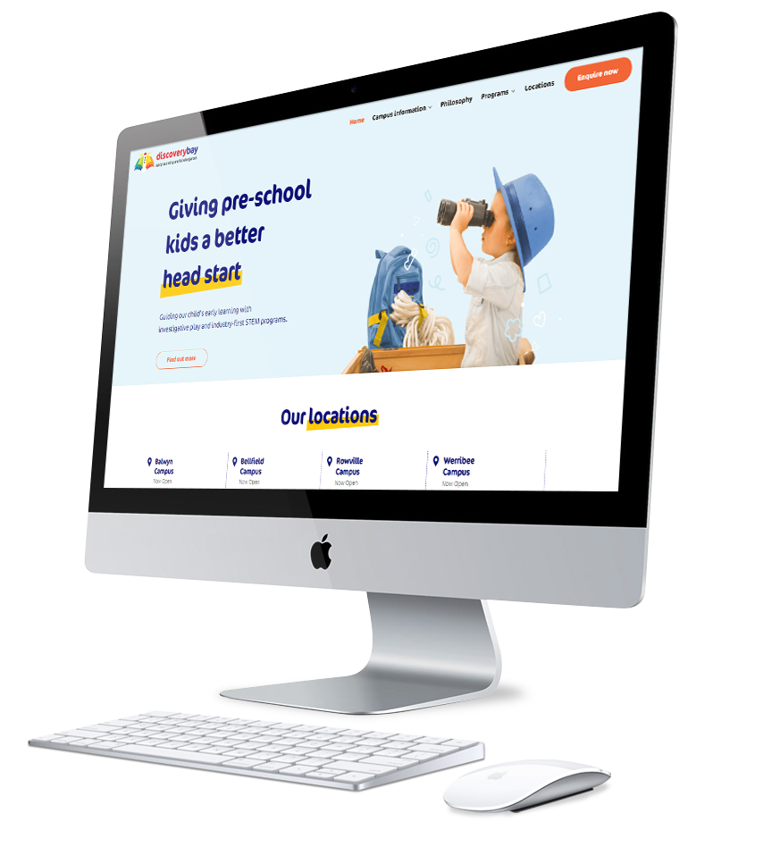 small business website design Melbourne Childcare